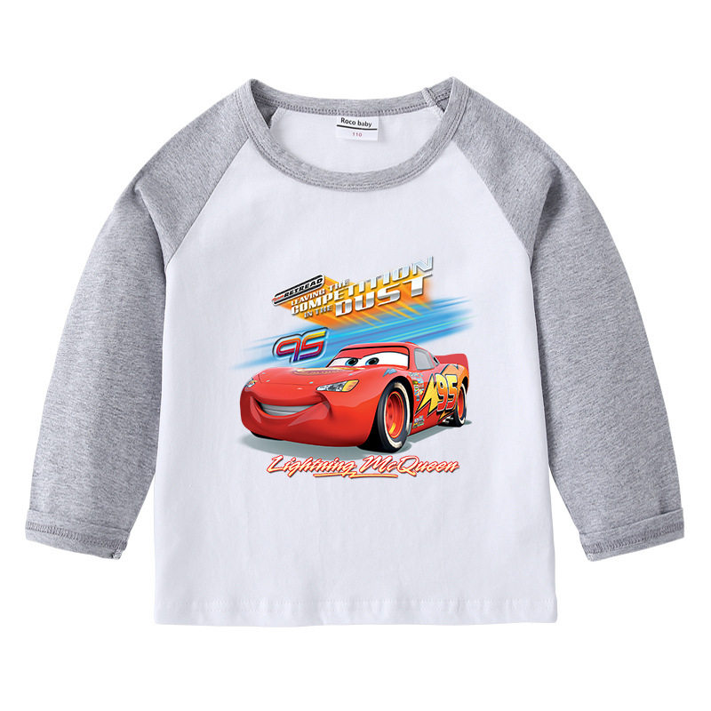 麦昆车童装春秋款衣服男童长袖T恤衫纯棉儿童卡通小汽车上衣春装,淘宝优惠券,粉丝福利购,淘宝优惠卷