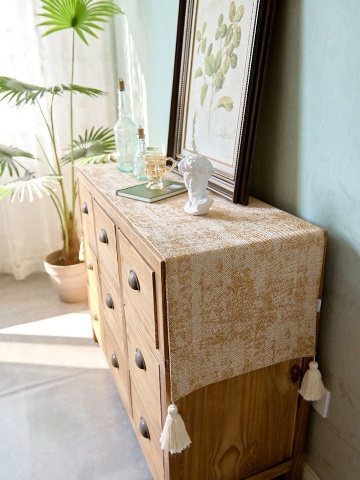 北欧现代简约轻奢色织玄关柜西餐桌鞋柜茶几桌旗桌布长条床旗定制,淘宝优惠券,粉丝福利购,淘宝优惠卷