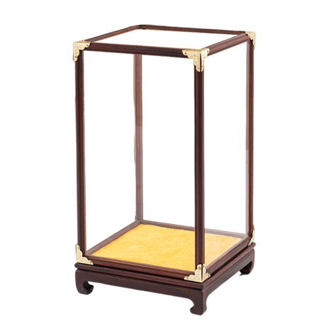Customized mahogany glass cover display box
