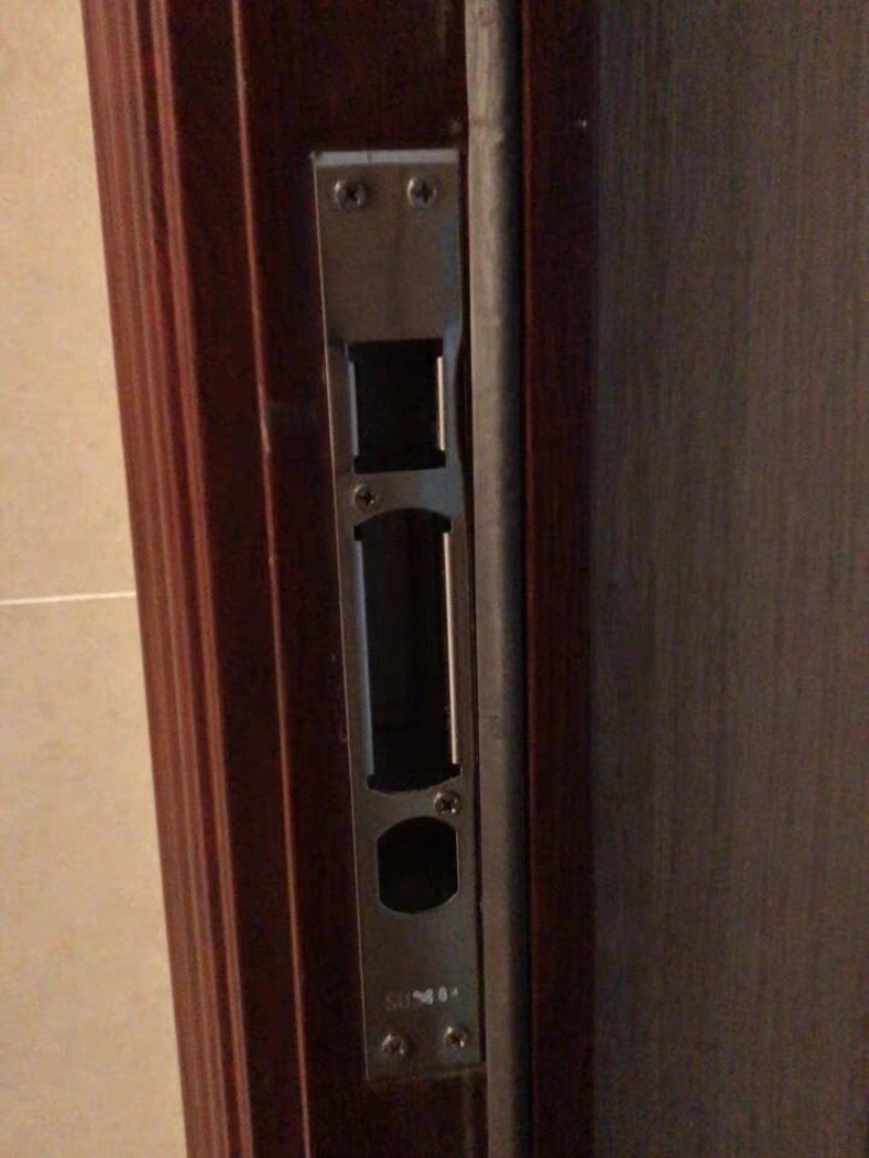防盗门门框导向片锁体扣片锁片锁扣锁舌槽大门锁挡片门锁配件大全_虎窝淘