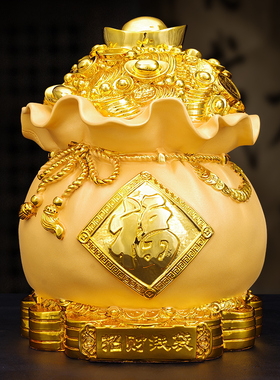 招财进宝家居客厅收银台工艺品