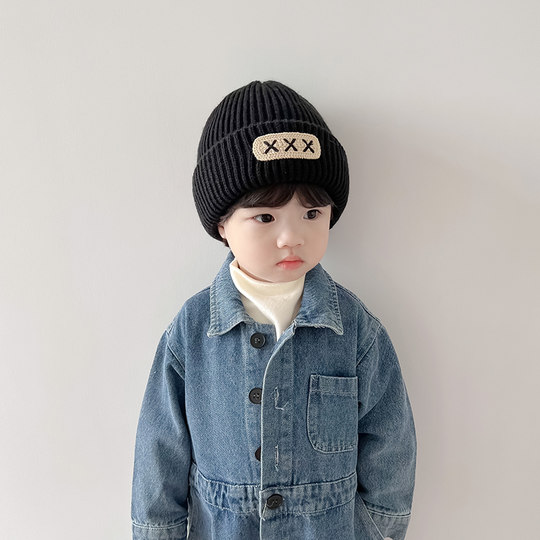 Baby warm hat autumn and winter girls' woolen hat parent-child