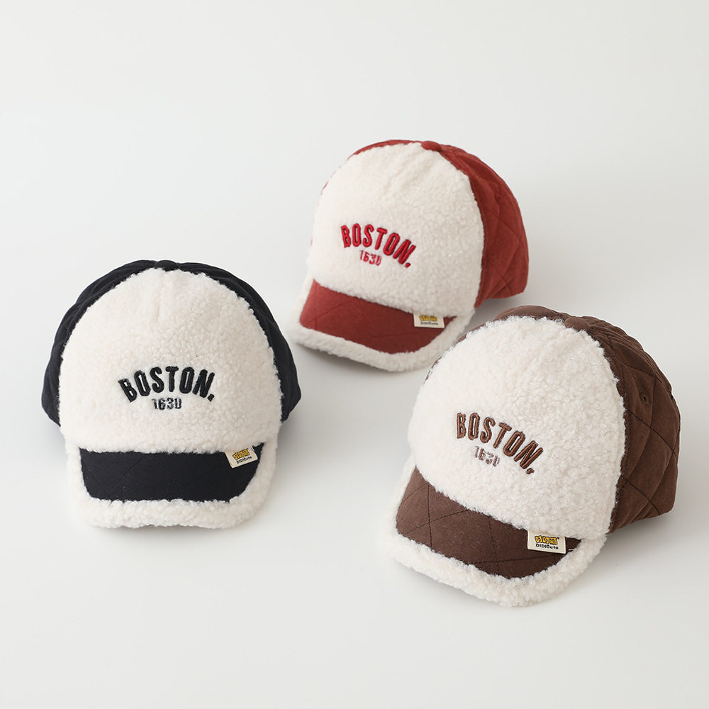 儿童帽子秋冬款羊羔绒棒球帽外出男女童毛绒帽保暖冬季宝宝鸭舌帽,淘宝优惠券,粉丝福利购,淘宝优惠卷
