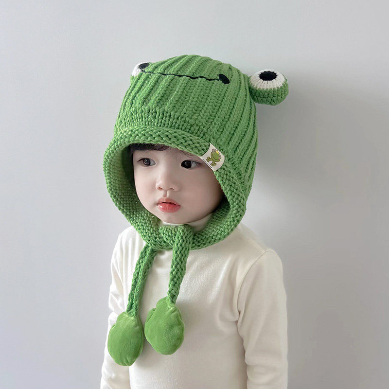 宝宝帽子男童秋冬季可爱超萌女宝宝防风护耳毛线帽加厚儿童针织帽,淘宝优惠券,粉丝福利购,淘宝优惠卷