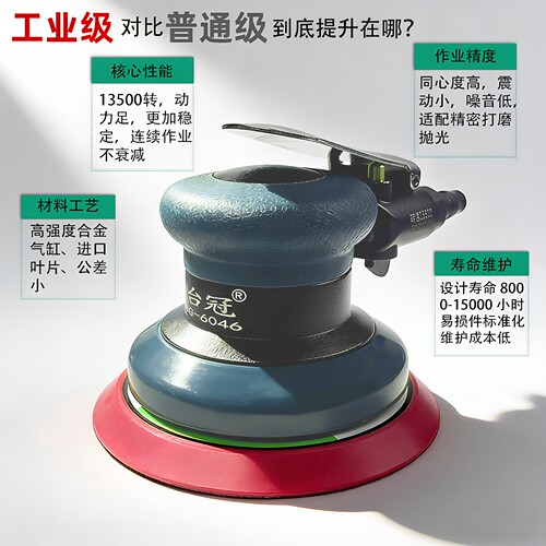 气动打磨机气磨机干磨机抛光机磨光机打蜡机超强力台冠工业级5寸 - 图3