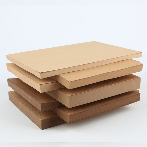 牛皮纸A4 A3 A5 8K 4开牛卡纸财务凭证封面纸 卷宗封面纸 包书纸 装订封皮纸 包装纸 美术手工画画素描厚硬纸 - 图3