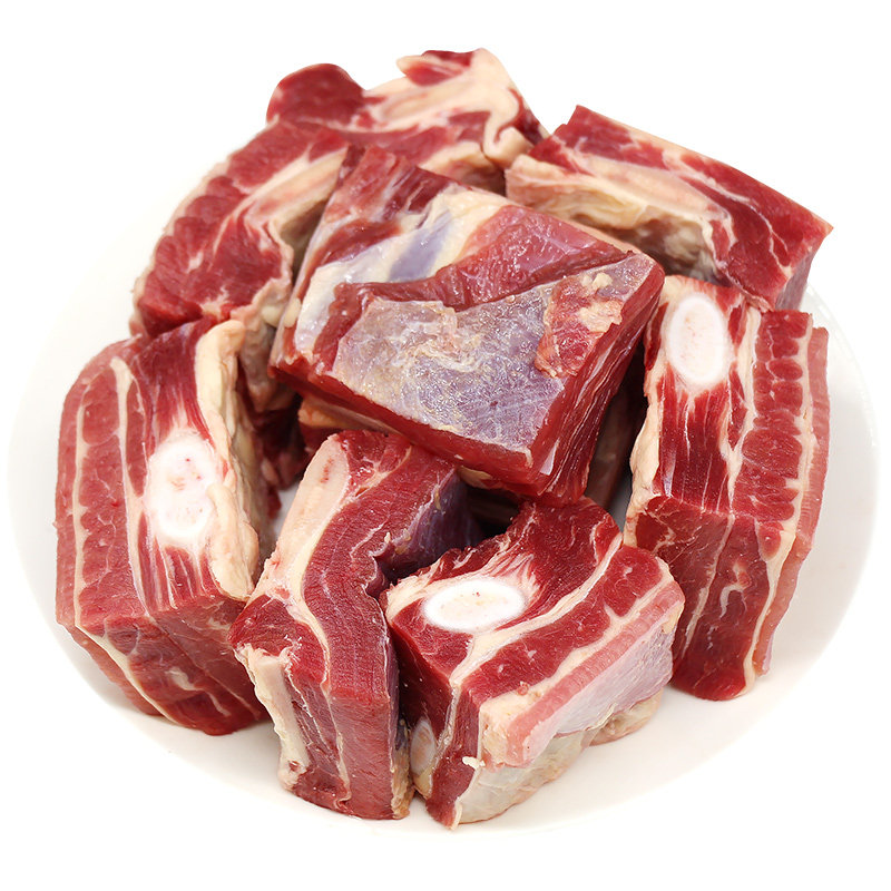 新鲜3斤内蒙古草原散养黄膘牛肋排 锡原牧场生牛肉