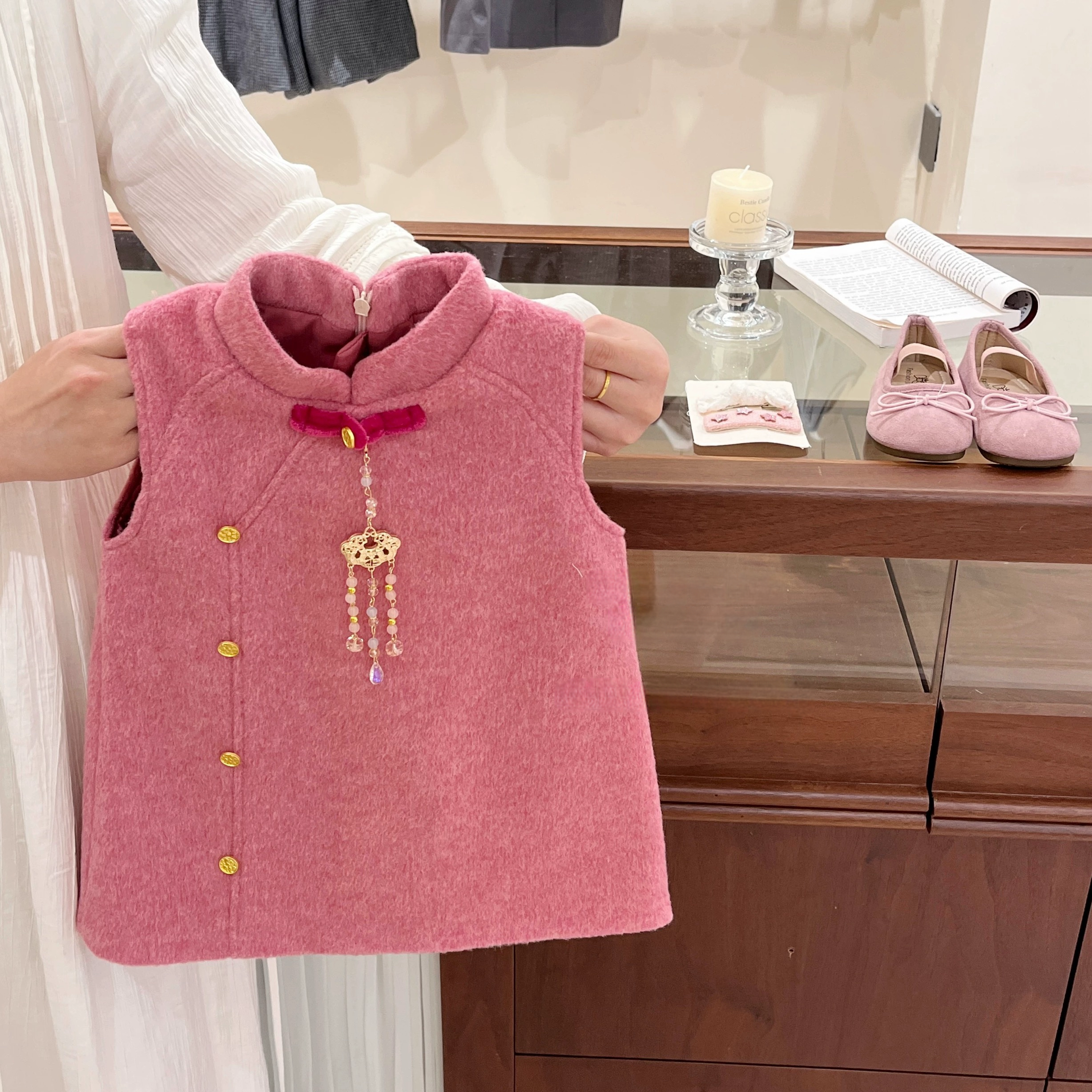 【现货】原创！女童新中式2026连衣裙拜年服周岁小礼服旗袍国风裙,淘宝优惠券,粉丝福利购,淘宝优惠卷