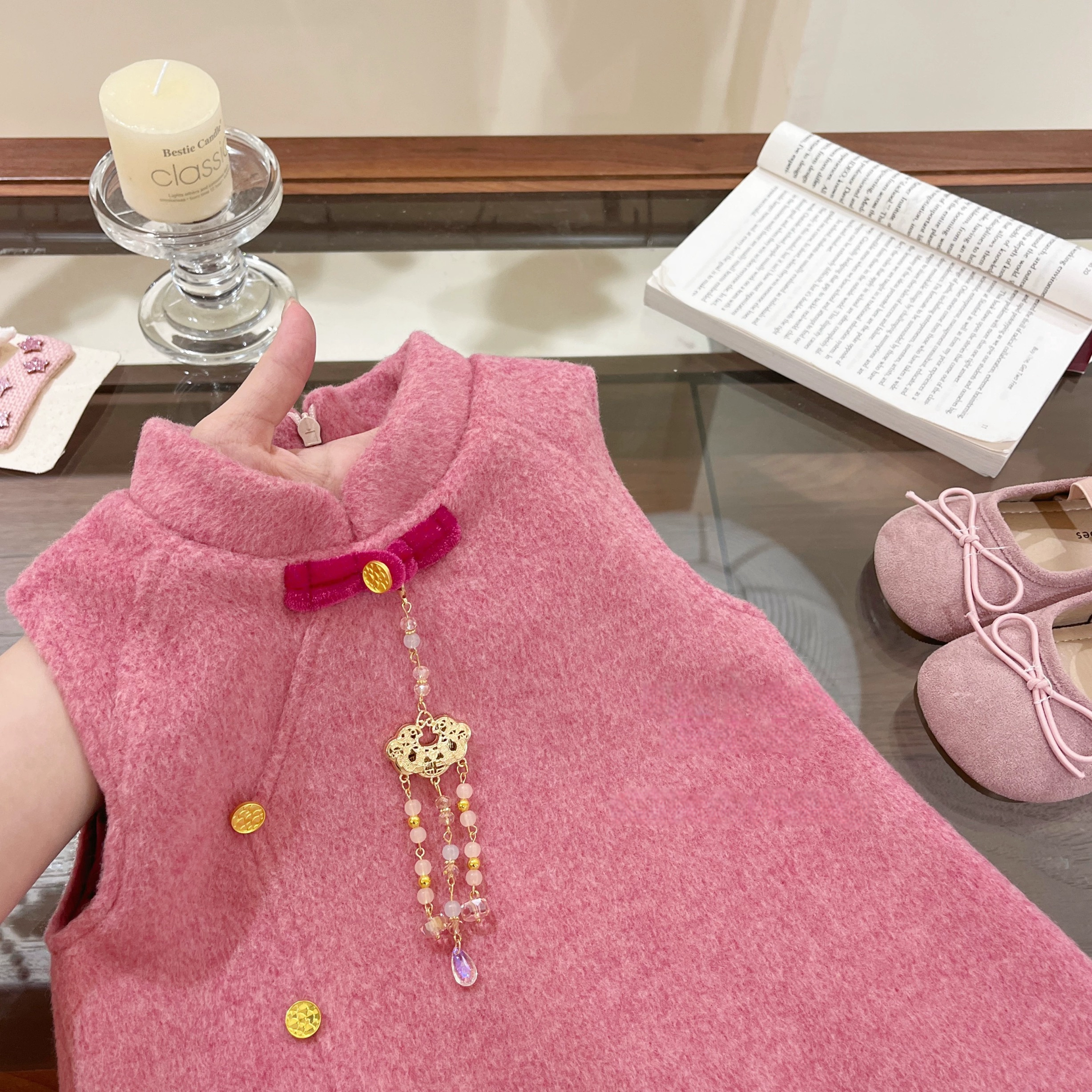 【现货】原创！女童新中式2026连衣裙拜年服周岁小礼服旗袍国风裙,淘宝优惠券,粉丝福利购,淘宝优惠卷