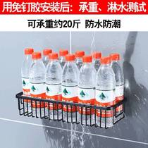 304 stainless steel bathroom shelve with monolayer rectangular mesh basket wall-mounted toilet toilet shower