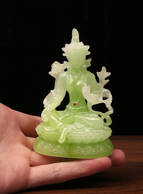 绿度母弥勒佛佛像白度母印度神像藏传新款创意树脂工艺品