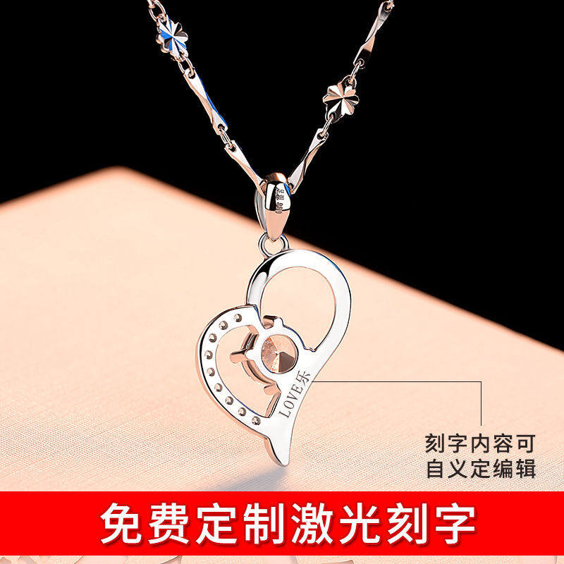 女学生日韩版潮简约珠宝首饰吊坠 玉唯诺项链