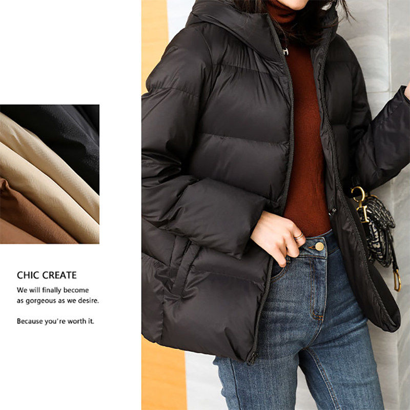 2025年新款高端洋气超轻加厚鹅绒服泡芙羽绒服女短款小个子冬外套,淘宝优惠券,粉丝福利购,淘宝优惠卷