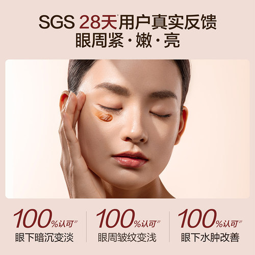 【七夕礼物】HBN咖啡因眼霜3.0淡纹提亮眼周抗皱紧致淡纹熬夜暗沉 - 图1