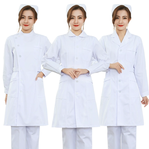 Униформа медсестры, демисезонный лонгслив, кукла, белый халат, комбинезон, короткий рукав, кукольный воротник