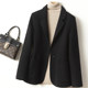 Short double-sided cashmere woolen suit
