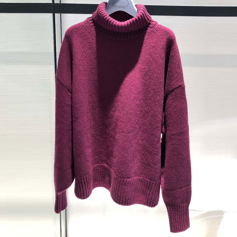 阿玛施旗舰店高领2020秋冬打底衫 简妍芙毛针织衫