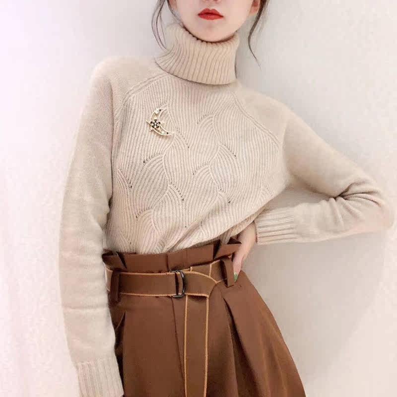 阿玛施旗舰店官网2020秋冬季针织衫 简妍芙毛针织衫