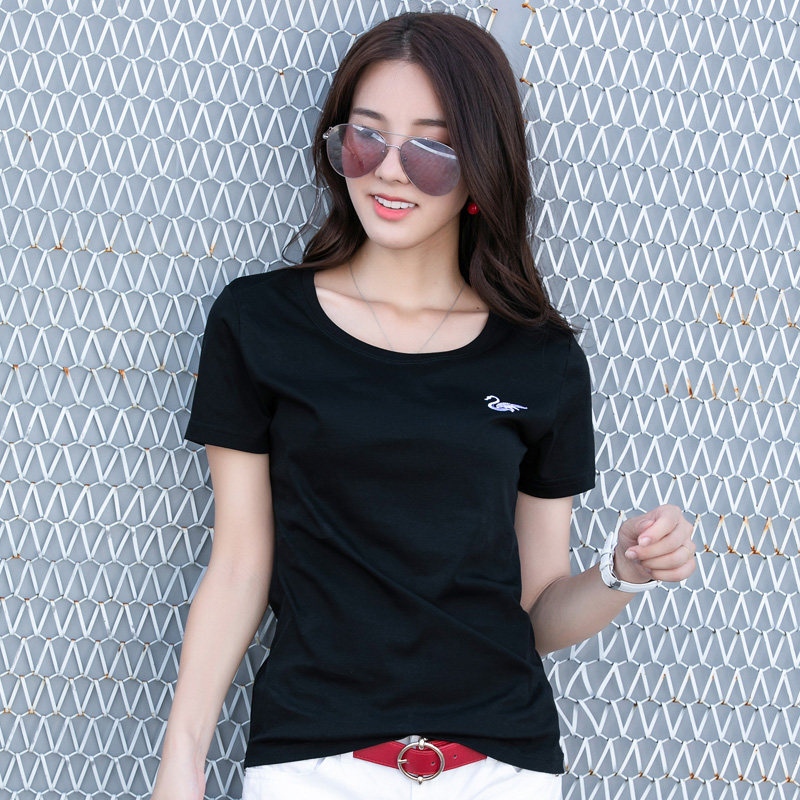 阿玛施旗舰店官网纯棉大码女装t恤 简妍芙T恤