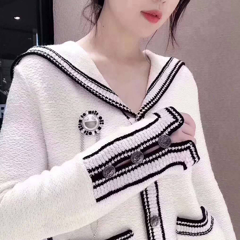 阿玛施旗舰店官网2020秋新款开衫 简妍芙毛针织衫