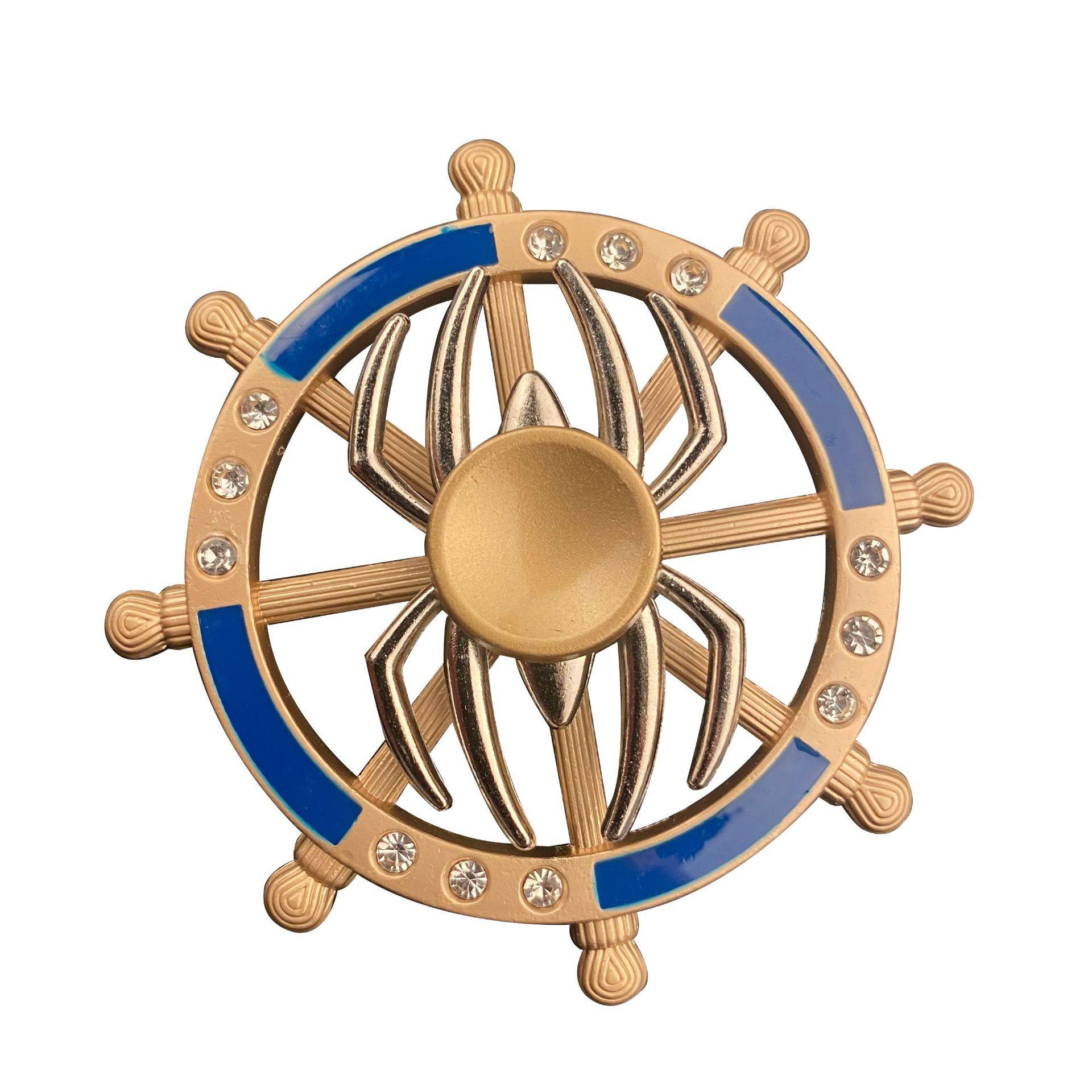 合金双层指尖陀螺手指解压减压玩具船舵齿轮孔雀海盗超人蜘蛛六棒,淘宝优惠券,粉丝福利购,淘宝优惠卷