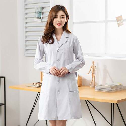 White coat long sleeve short sleeve doctor experimental doct - 图0