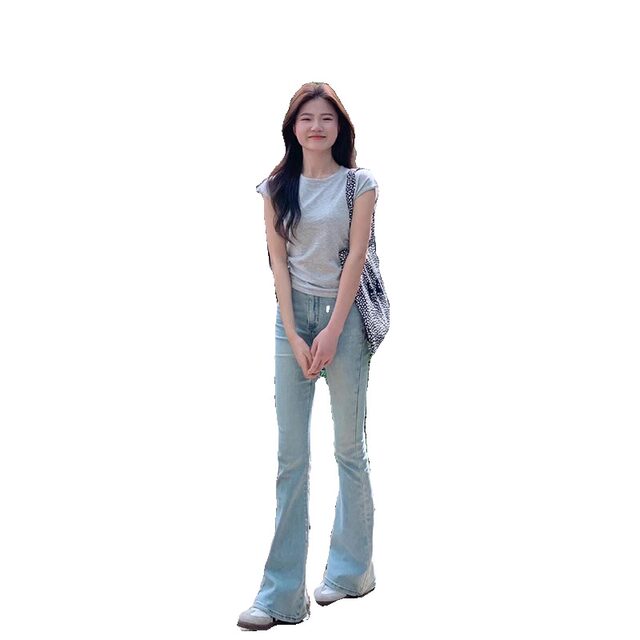 Spring and Autumn Women's Boot-cut Jeans Non-Legging Horse Shoe Shoe Pants