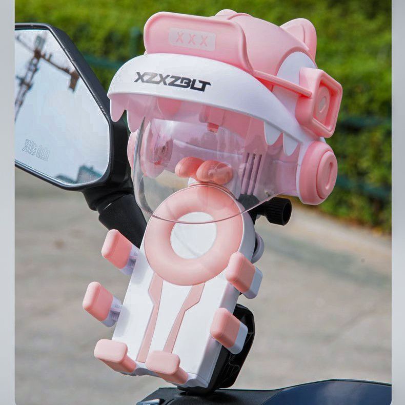 折叠电动车手机支架摩托气囊减震专用电瓶车自行车骑行固定防雨遮 - 图3