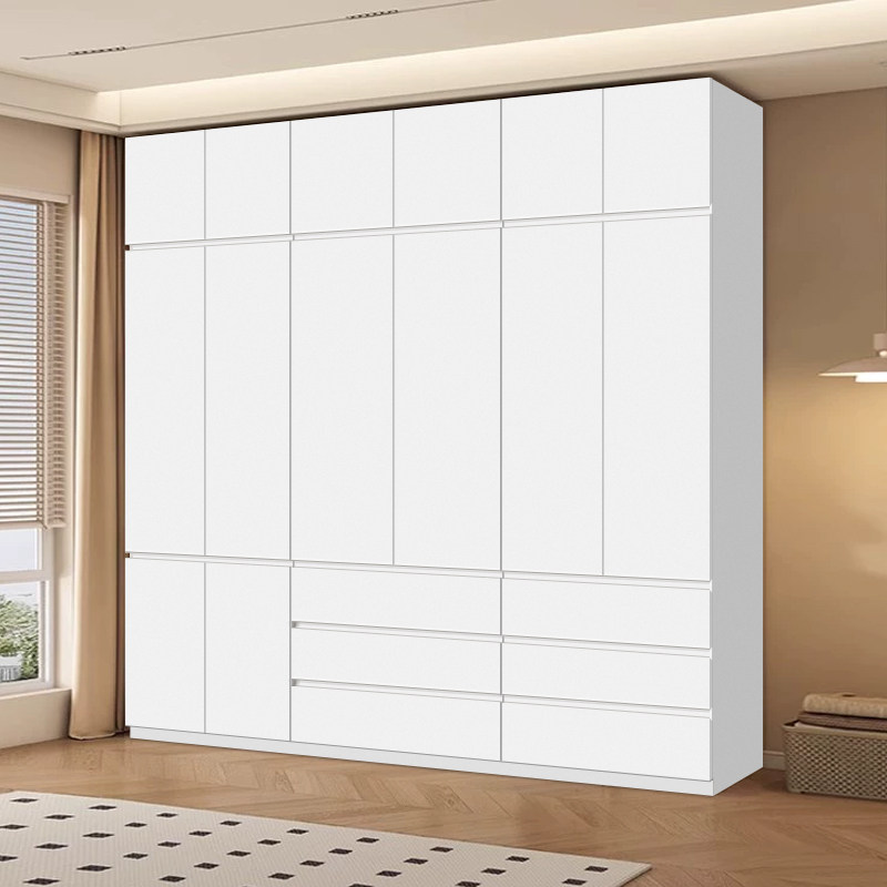 家用卧室2.6米组合衣柜无甲醛大容量带抽屉钢制储物柜出租房衣橱,淘宝优惠券,粉丝福利购,淘宝优惠卷