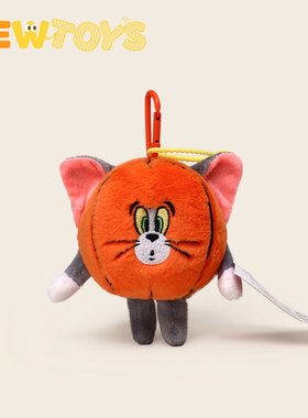 NewToys 正版猫和老鼠杰瑞篮球汤姆足球公仔玩偶书包包挂件钥匙扣