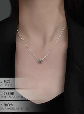 小众气质毛线球锁骨链ins冷淡风