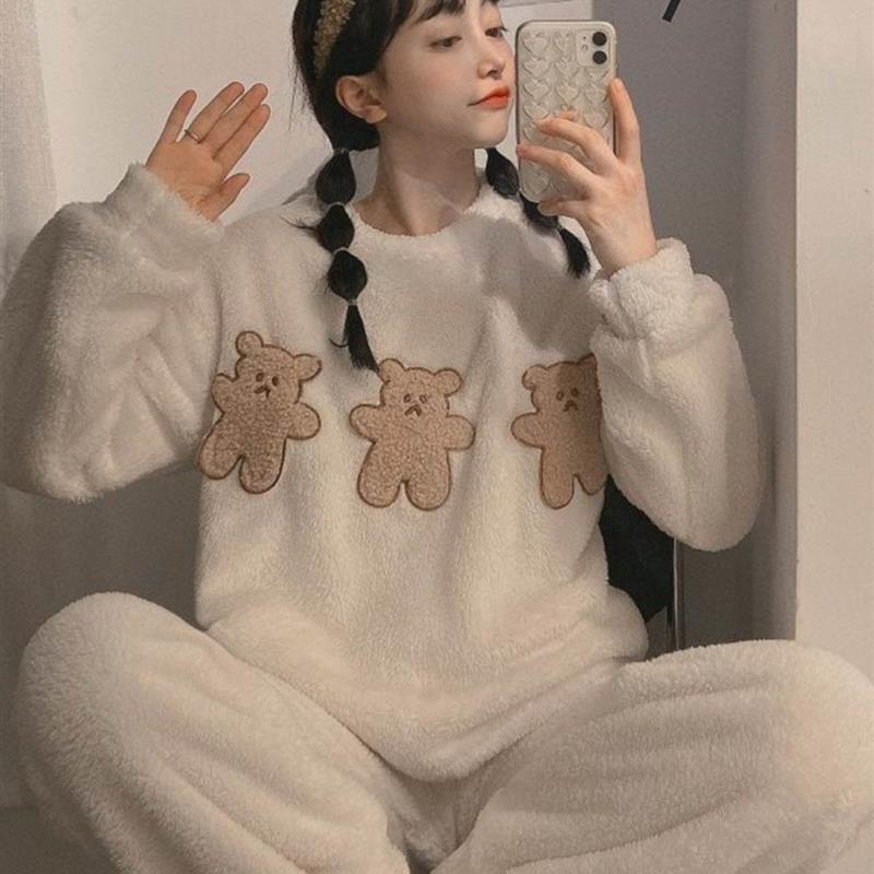 pyjamas pajamas winter pijamas women nightwear sleepwear睡衣 - 图0