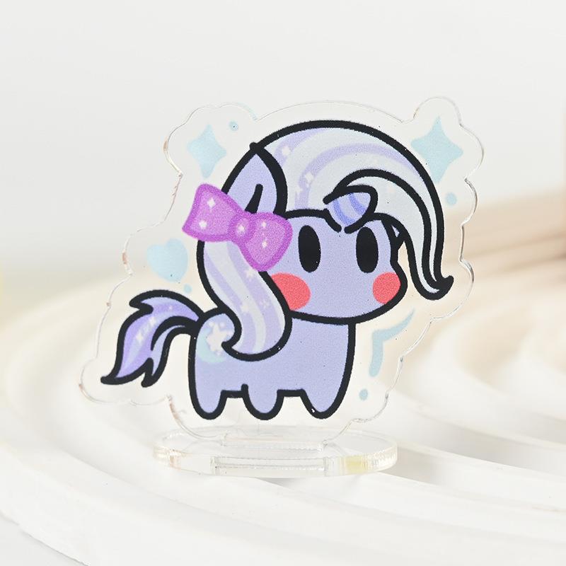 小马宝莉周边红书款漫改立牌亚克力创意小立牌可爱卡通桌面摆件 - 图2