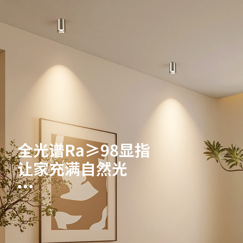 至御包豪斯明装射灯led小山丘防眩护眼家用银色免开孔无主灯M011,淘宝优惠券,粉丝福利购,淘宝优惠卷