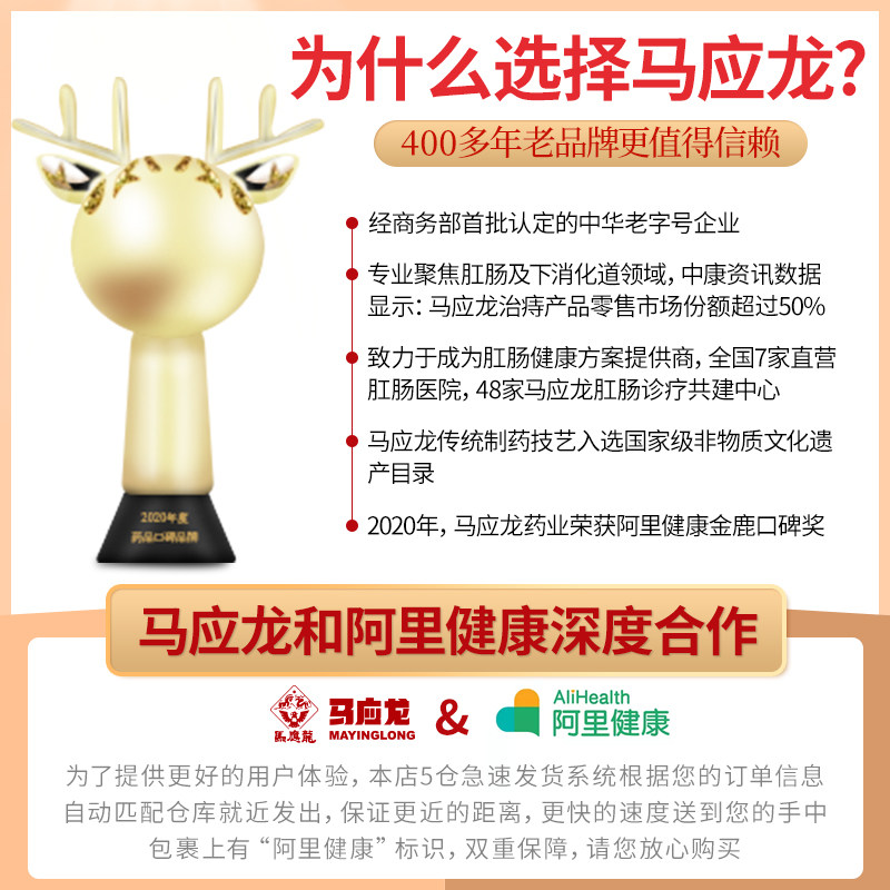 马应龙15g清热解毒生肌红肿痛药膏 马应龙医药抗菌消炎