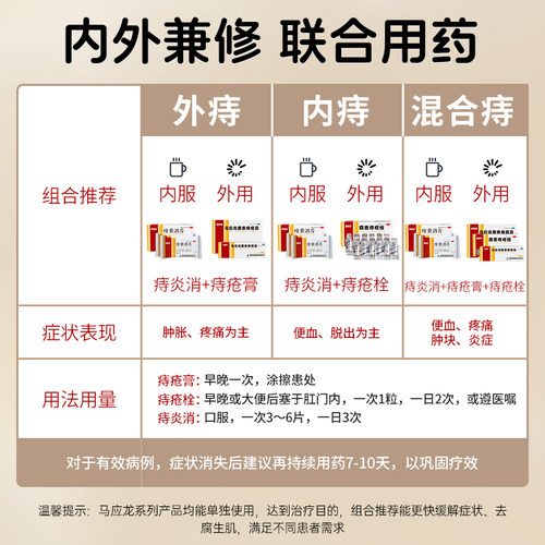 马应龙痔炎消片40片痔痔片肛周湿疹瘙痒肛裂肿痛便血润肠通便正品 - 图2