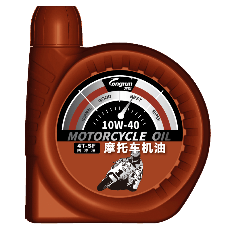 龙润摩托车润滑油SF 10W40摩托车机油1L矿物质油三轮踏板旗舰正品 - 图1