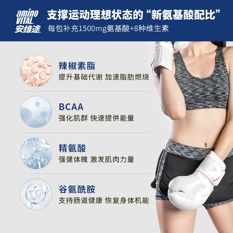 日本进口 Amino Vital 安维途 CAPSI辣椒素酯氨基酸 5支装 天猫优惠券折后￥29包邮包税（￥59-30）
