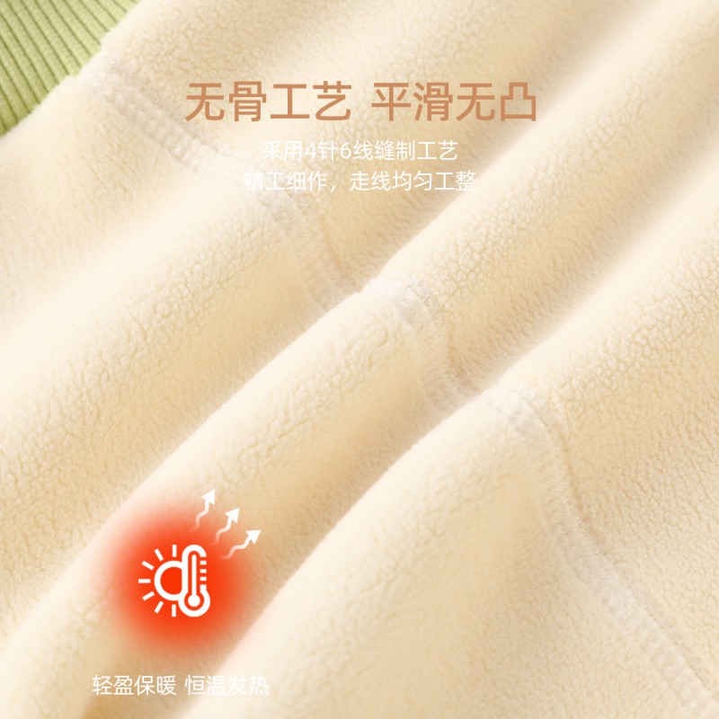 婴幼儿秋冬奥利绒保暖连体衣哈衣加绒加厚爬服男女宝宝家居服睡衣