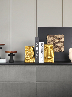 简约现代轻奢艺术装饰品摆件家居样板间书房客厅玄关酒柜桌面摆设