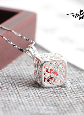 一世长安镂空玲珑骰子红豆中国