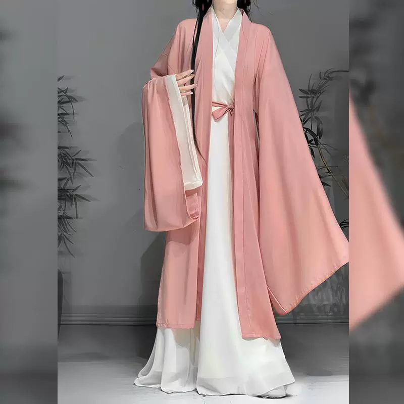 【Feng Sakura】Zhimanting оригинал усовершенствованный широкий прямой подол, высококачественный однотонный ткань, подлинный супер сказочный китайский стиль, древний китайский костюм Han одежда