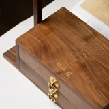 张小凤 Feng Qingyu держатель для ручек из черного ореха, подвесной стенд из цельного дерева, исследование четырех сокровищ, кисть, кисть для письма и хранения вещей, подвесная стойка для каллиграфии, стеллаж для хранения коробок, высококачественный ретро, новый китайский стиль, высококачественные полочные украшения