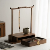 张小凤 Feng Qingyu держатель для ручек из черного ореха, подвесной стенд из цельного дерева, исследование четырех сокровищ, кисть, кисть для письма и хранения вещей, подвесная стойка для каллиграфии, стеллаж для хранения коробок, высококачественный ретро, новый китайский стиль, высококачественные полочные украшения