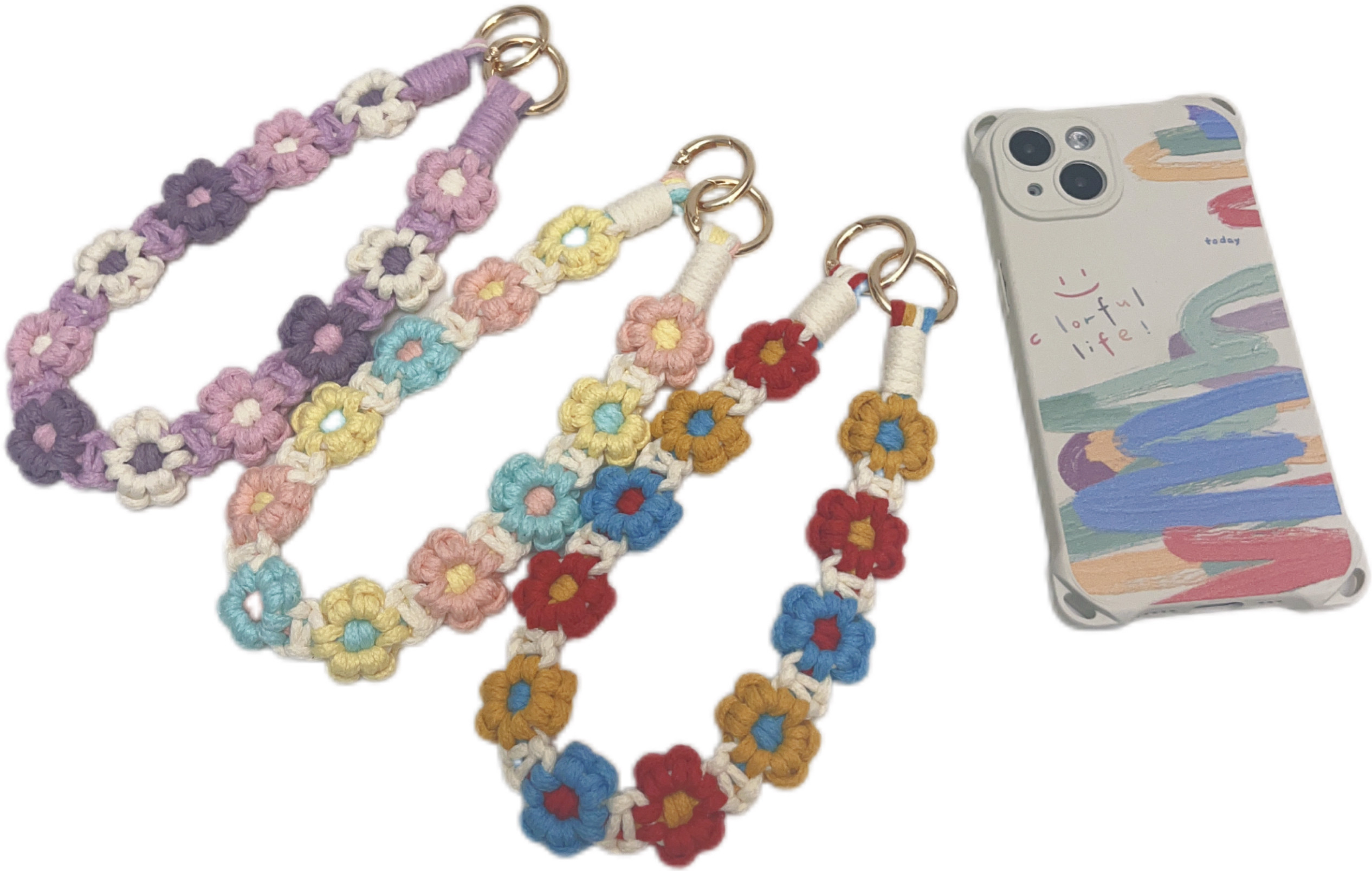 火星人花朵手机编织绳包包水杯手提绳多用diy材料包手工教程,淘宝优惠券,粉丝福利购,淘宝优惠卷