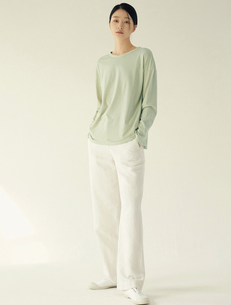 经典百搭T恤秋冬新品宽松韩版内搭外穿圆领长袖t恤上衣女