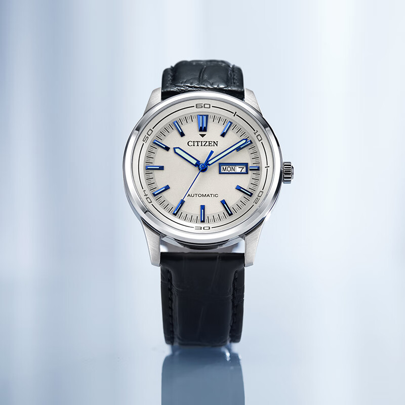 西铁城手表防水休闲儒雅商务自动机械手表男士腕表NH8400-10A - 图0