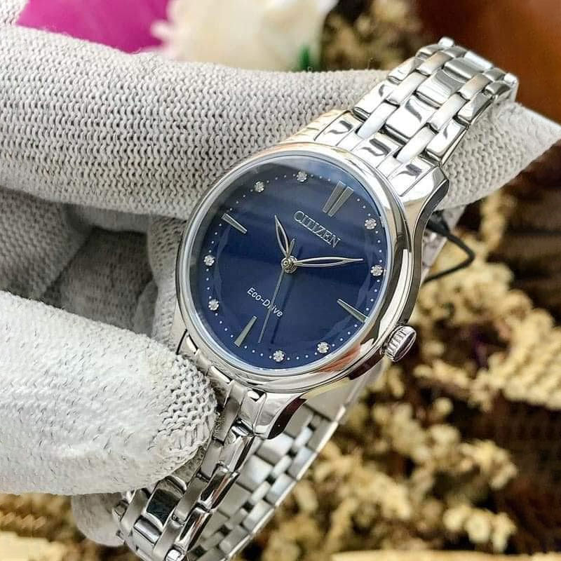 西铁城日韩光动能贝母盘简约女表 天赋时手表海外日韩腕表