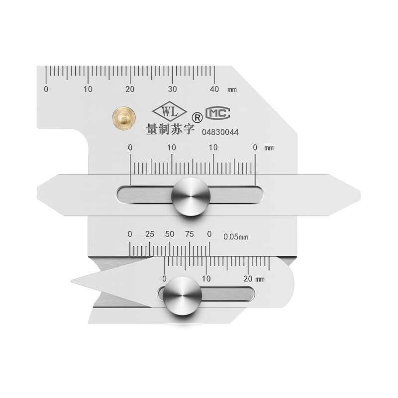 焊缝检测尺不准包退不锈钢焊接检验尺焊道焊脚尺寸测量尺焊检尺-图0