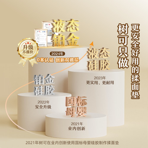 树可橘猫硅胶揉面垫食品级加厚垫子案板和面垫面板面点垫大擀面垫 - 图0